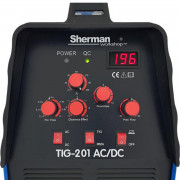 Комплект Инверторен апарат Sherman TIG 201 AC/DC с количка за MIG заваряване