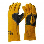 Ръкавици за заварчици с KEVLAR GL060 + Кожен щит за ръце с алуминиево фолио (1 бр.)