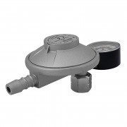 Редуцир вентил SL3-37 за пропан-бутан с манометър за туристически бутилки G3/8″LH