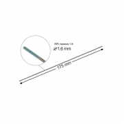 STAHLWERK Волфрамови електроди WR тюркоазени 1,6 x 175 mm / 2,4 x 175 mm