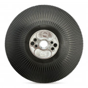 Подложка за фибър дискове, оребрена, черна, ø 125, M14