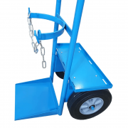 Количка за газови бутилки с рафт