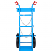 Количка за газови бутилки с рафт