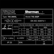 Инверторен заваръчен апарат SHERMAN TIG 202P