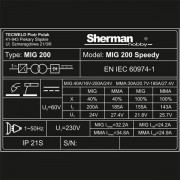 Инверторен телоподаващ комбиниран 2 в 1 апарат MIG/MAG Sherman MIG 200 SPEEDY