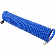 Спирален маркуч PU 8x12 mm с бърза връзка R26 5 / 10 / 15 m