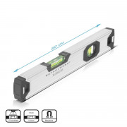 STAHLWERK Комплект за строителна площадка от 3 части | 300 mm нивелир, 1 m сгъваема линия, комплект дърводелски моливи