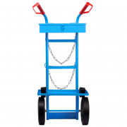 Количка за газови бутилки с рафт