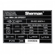 Заваръчен апарат за ММА 200 Speedy Sherman