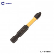 CUTOP Profi Plus Накрайник 1/4, PH2 - 50 mm, черен