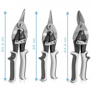 STAHLWERK Комплект ножици за ламарина от 3 бр. (право, ляво и дясно срязване)