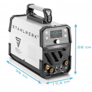 STAHLWERK Комбиниран цифров заваръчен апарат 2-в-1 DC TIG 200 Pulse ST Digital