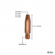 Контактни дюзи Kemppi M8x8x35 - Ø 1.6 mm