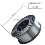 GEKA Заваръчна MIG тел за неръждаема стомана 308LSi - 5 кг