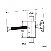 StrongHand Странична стяга, Ø 28 mm