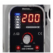 Синергичен инверторен заваръчен апарат Sherman DIGIMIG 200 CHROME
