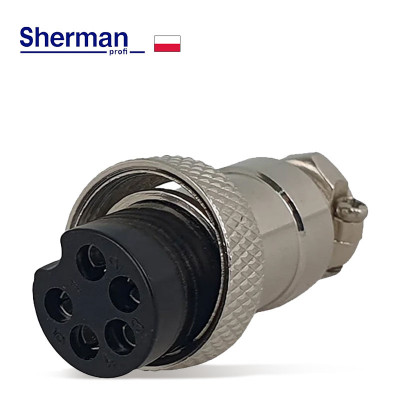 Контролна букса GX-16 5-пинов женска