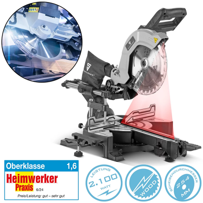 STAHLWERK Циркуляр за напречно рязане, теглене и скосяване CPM-254 ST