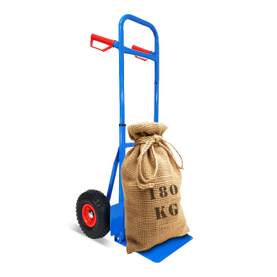 Сгъваема транспортна количка с платформа и удобна дръжка