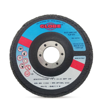 GLOBE „SHINING“ Диск за шлайфане/полиране Inox Soft, 115 x 22.23 mm