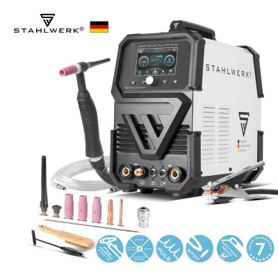 STAHLWERK Заваръчен апарат AC/DC TIG 200 Puls Pro Touch IGBT