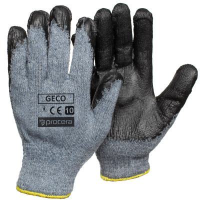 Предпазни ръкавици с латексово покритие GECO