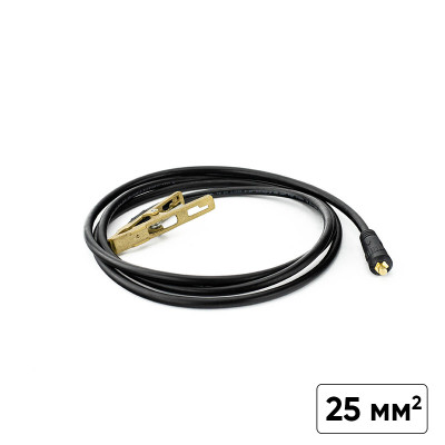 Заваръчен кабел с щипка маса  GC19 type E / 300А - 25 мм²