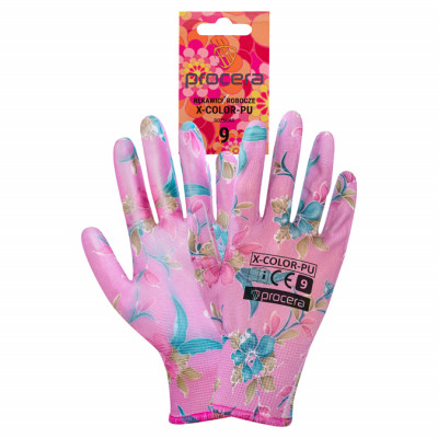 Предпазни ръкавици X-COLOR розови