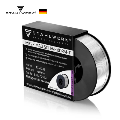 STAHLWERK Алуминиево-силициева МИГ тел ER4043 AlSi5 - Ø 0.8 mm, 0.45 кг
