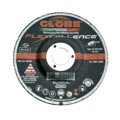 GLOBE Диск за шлайфане FLEXCELLENCE, 125 x 22,23 mm, SG36