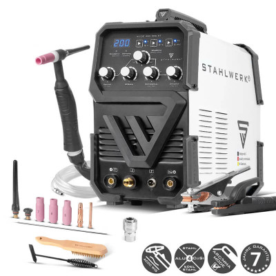 STAHLWERK Комбиниран инверторен заваръчен апарат AC/DC TIG 200 ST