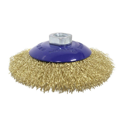 Cutop Profi Телена четка тип "Чаша" месинг