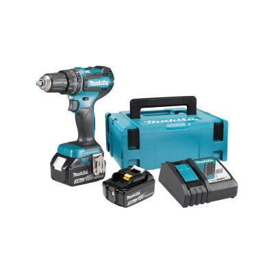 Акумулаторен ударен винтоверт Makita DHP485RFJ  + подарък