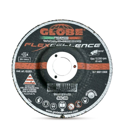 GLOBE Диск за шлайфане FLEXCELLENCE, 125 x 22,23 mm, SG36