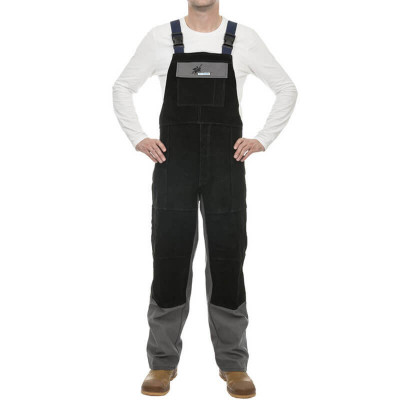 WELDAS Заваръчен памучен гащеризон с кожа Arc Knight® 38-4340