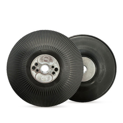 Подложка за фибър дискове, оребрена, черна, ø 125, M14