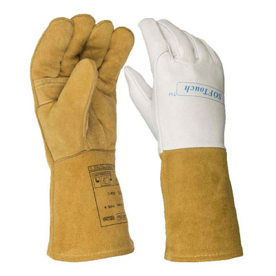 Комбинирани ръкавици WELDAS: лява COMFOflex ® и дясна  SOFTouch ™