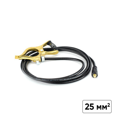 Заваръчен кабел с щипка маса  Z / 300А - 25 мм²