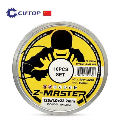 Диск за рязане на метал Z-Master, 125 x 1.0 - 10бр. в алуминиева кутия