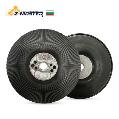 Подложка за фибър дискове, оребрена, черна, ø 125, M14