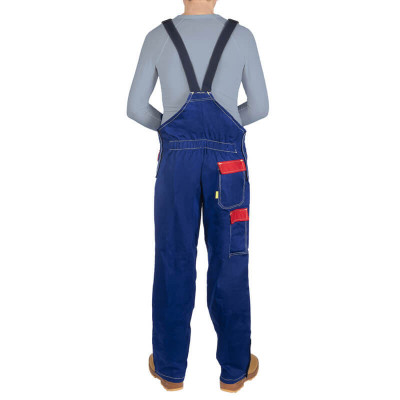 WELDAS Син памучен гащеризон, забавящ горенето Fire Fox ™ 33-2700