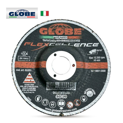 GLOBE Диск за шлайфане FLEXCELLENCE, 125 x 22,23 mm, SG36