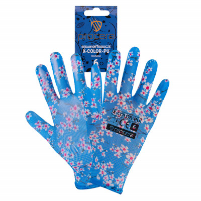 Предпазни ръкавици X-COLOR сини