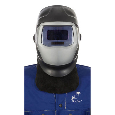 WELDAS Протектор за врата от черна телешка кожа 44-7184