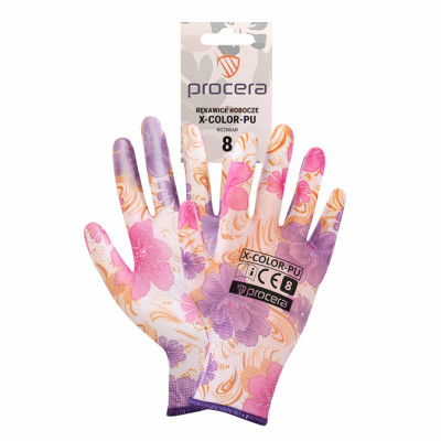 Предпазни ръкавици X-COLOR лилави