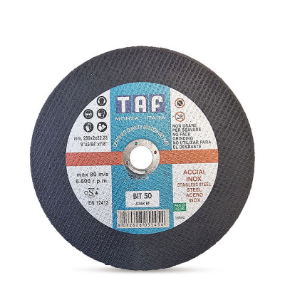 TAF Диск за рязане на метал и неръждаема стомана BIT50 – Universal Series, 230 x 2.0 mm